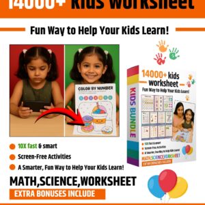 Minimize screen time and  involve your child in  stimulating worksheets